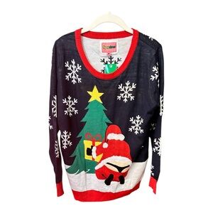 Tipsy Elves Santa Crack Christmas sweater - size L